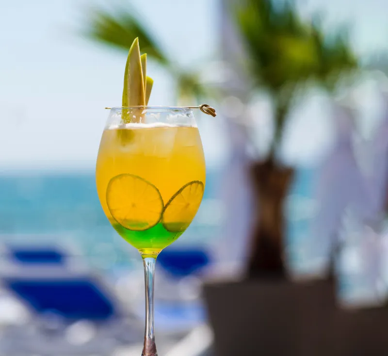 tropical beach cocktail