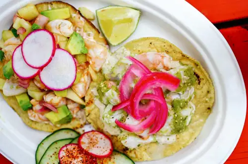 ceviche fish tacos