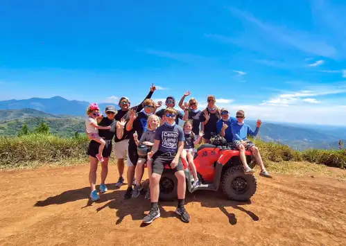 Hurrah Big groups happy customers Adventure Tours Costa Rica