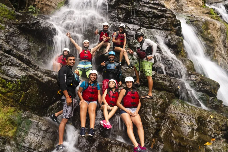 Waterfall on Manuel Antonio Rafting Tour