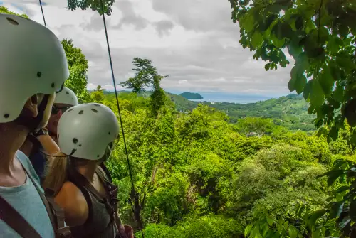 Canopy Zipline combo with 2 hour atv tour in Jaco and Los Suenos Costa Rica