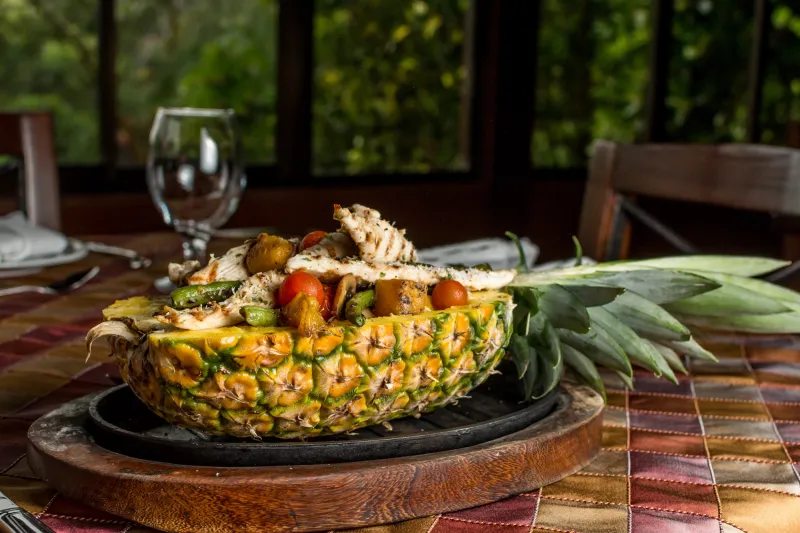 Dinner at the hotel in La Fortuna Costa Rica