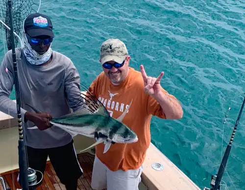 Rooster Fish roosterfish caught in Pacific Los Suenos Costa Rica Firefly Fishing Charter