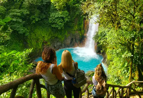 Marvel at Rio Celeste Waterfall in the Tenorio Volcano National Park in Alajuela Costa Rica